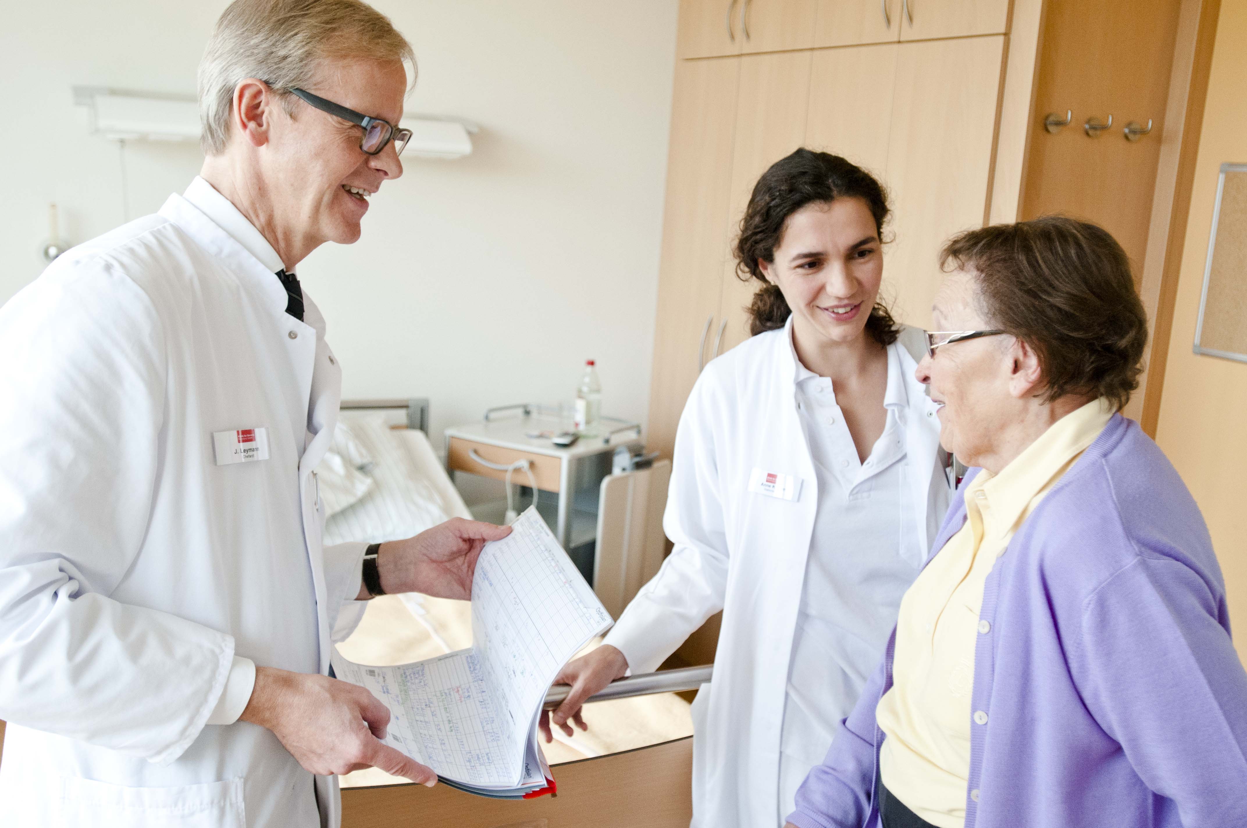 Visite mit dem Chefarzt