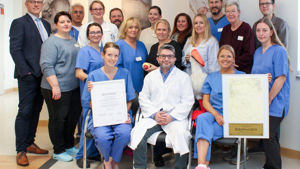 Geburtshilfe erhält Qualitätssiegel „Babyfreundlich" 