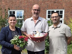 v.l.n.r.: Anne Lubojanski, Dr. Antonio Monroy und Ammar Al-Fagih