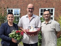 v.l.n.r.: Anne Lubojanski, Dr. Antonio Monroy und Ammar Al-Fagih