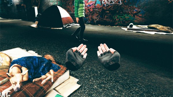 Obdachlosigkeit  virtuell selbst erleben